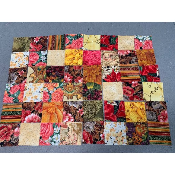 390 Precut 2" Cotton Quilt Fabric Squares Multi-Color Floral & Patterned Sew - Picture 3 of 4